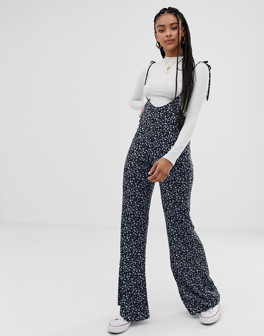Wild Honey cami dungaree jumpsuit in ditsy floral