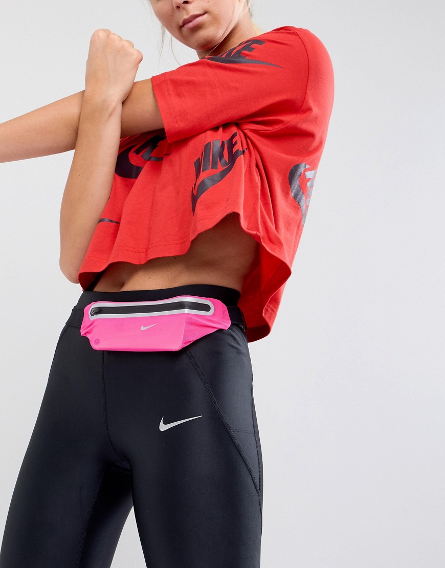 Nike Expandable Running Waistpack - Black/pink