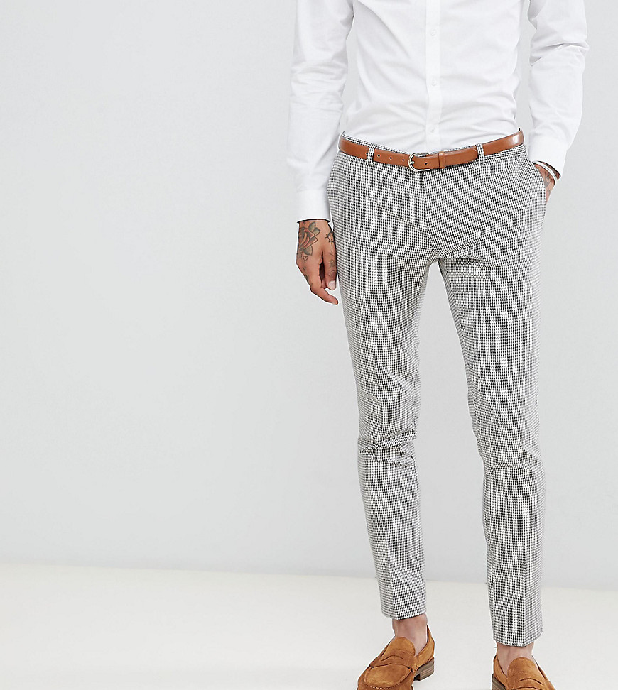 Heart & Dagger super skinny suit trousers in dogstooth