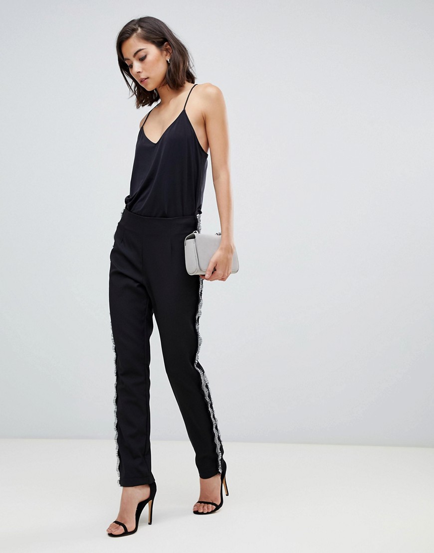 Zibi London tailored trouser with studded detail
