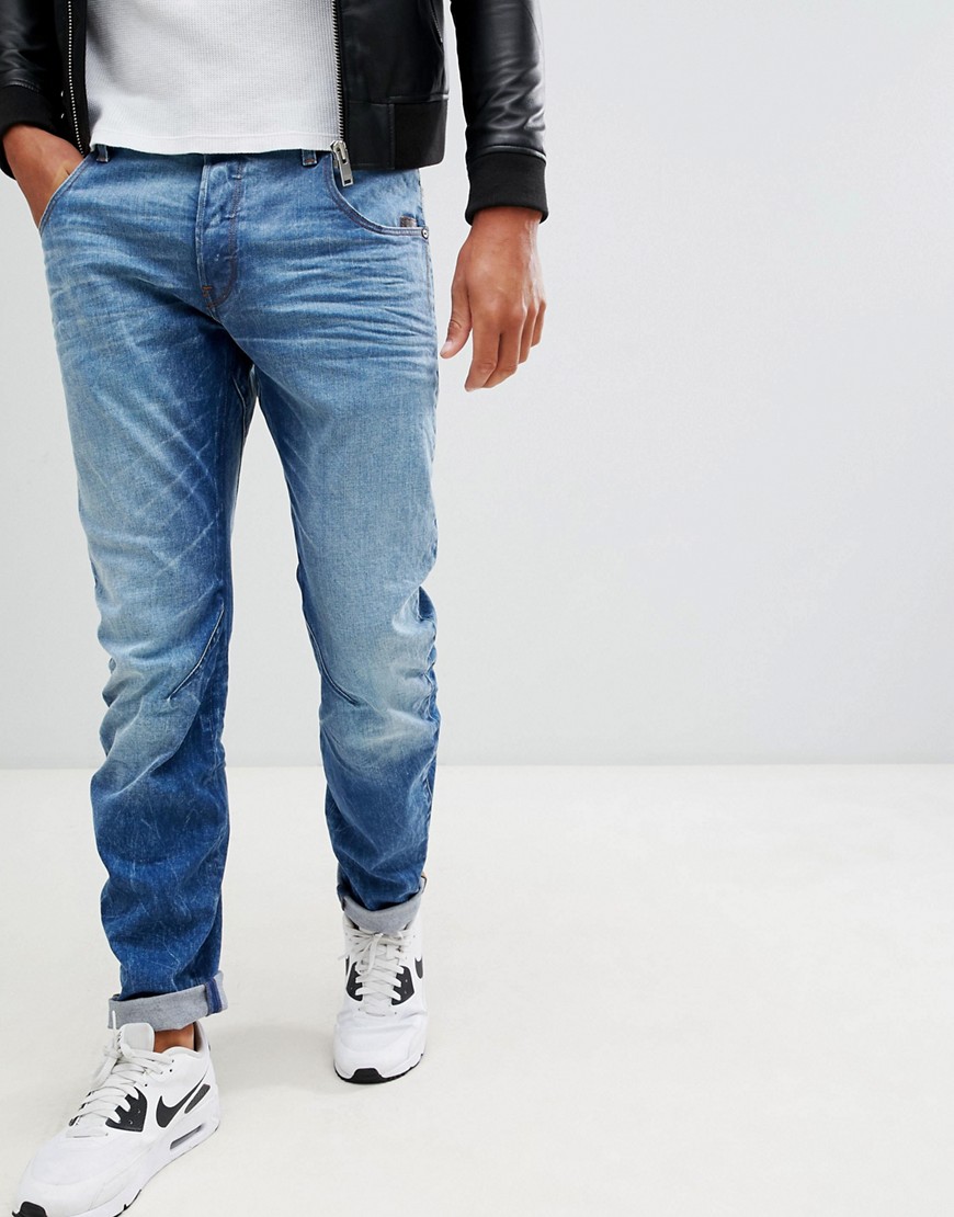 G-Star Arc 3d slim fit jeans in light aged