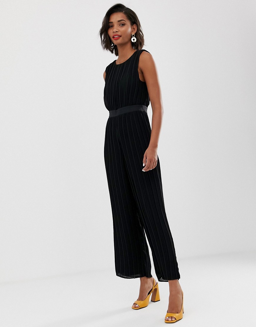 Y.A.S pleated open back jumpsuit