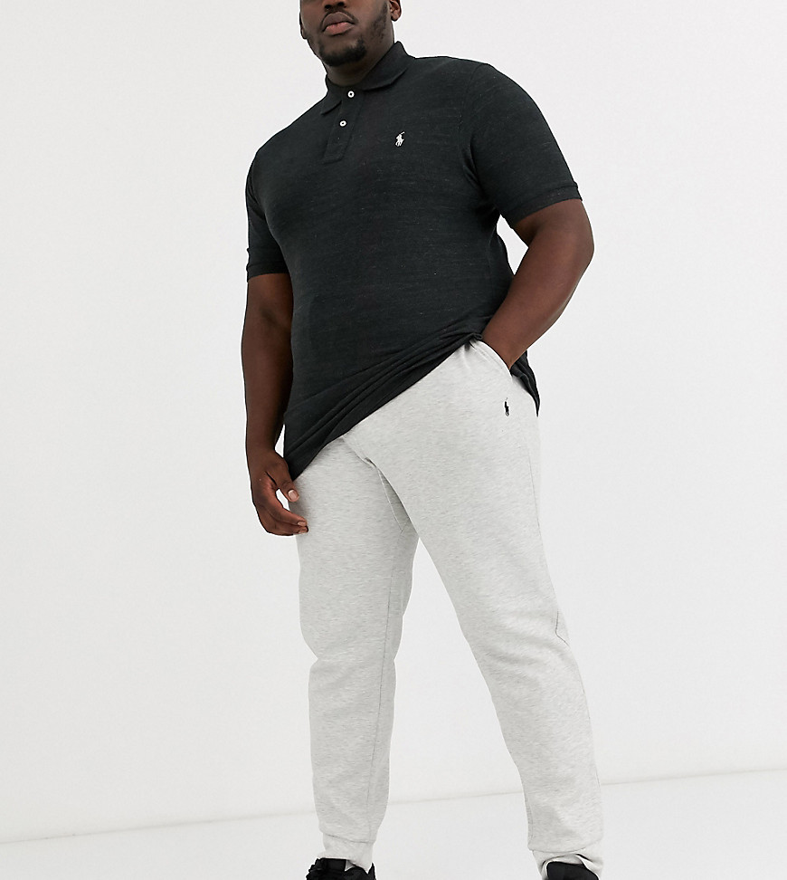 Polo Ralph Lauren Big & Tall cuffed joggers player logo in grey marl