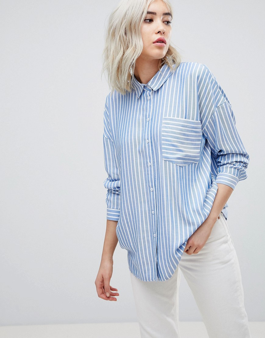 Only Striped Oversize Shirt