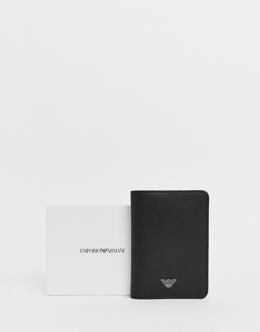 Emporio Armani leather passport holder