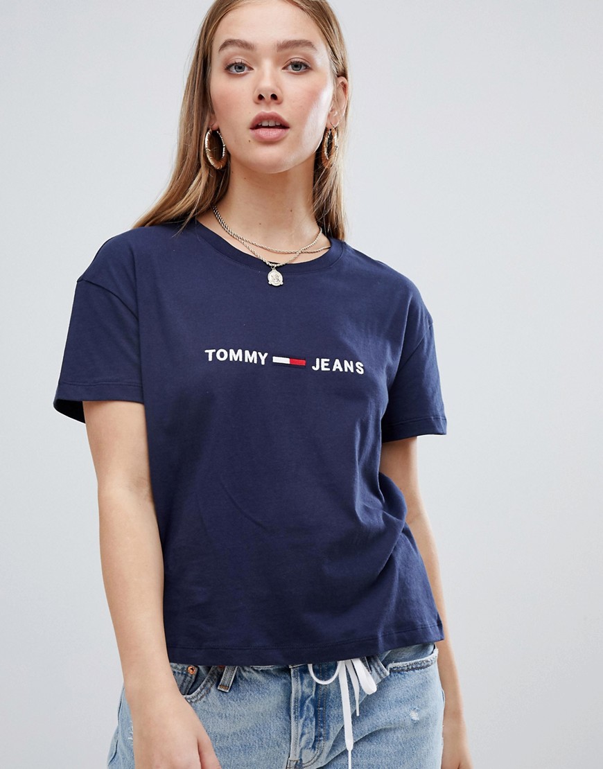 Tommy Jeans boxy logo t-shirt