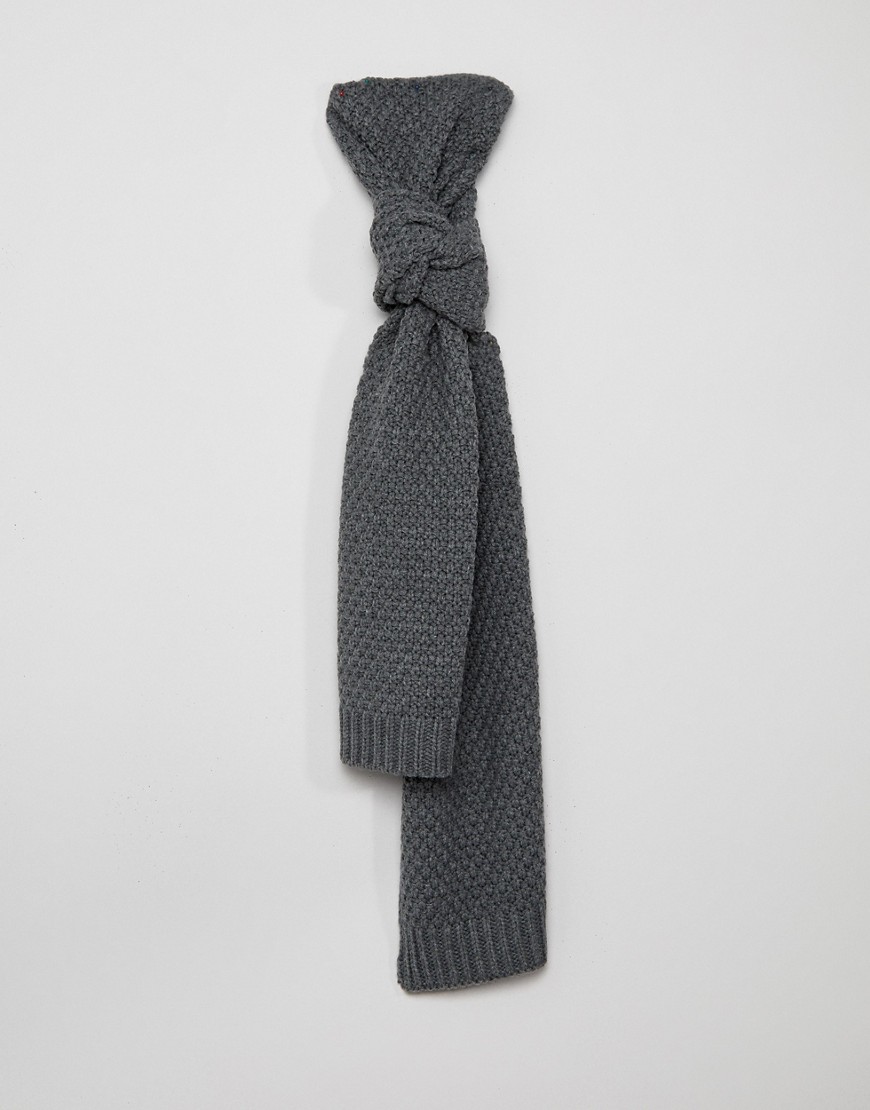 Only & Sons Knitted Scarf - Med grey