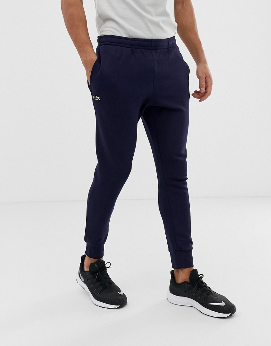 Lacoste Sport slim fit logo sweat joggers in navy
