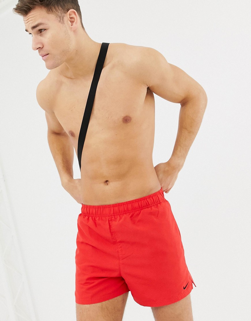 Nike Volley Super Short Swim Short In Red NESS8509-614