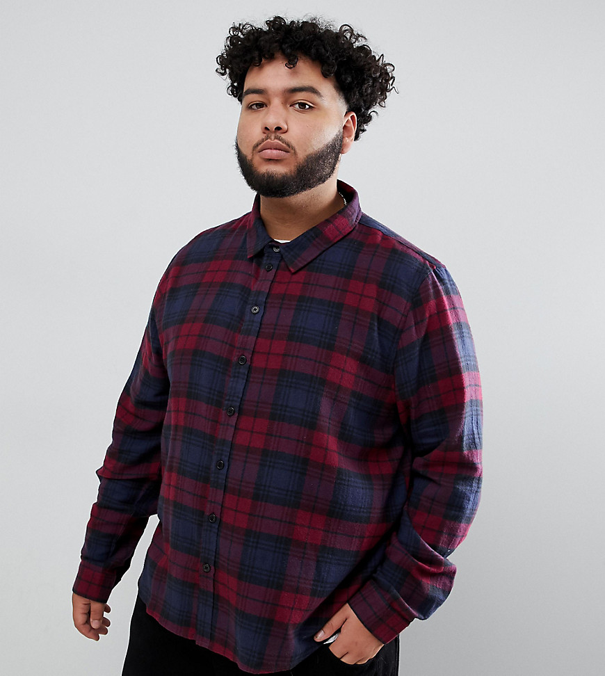 Another Influence PLUS Berry Check Shirt