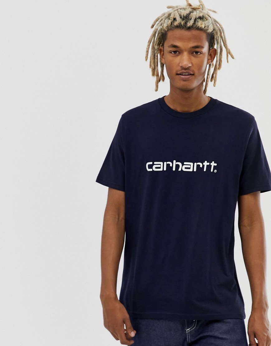 Carhartt WIP Script t-shirt in navy