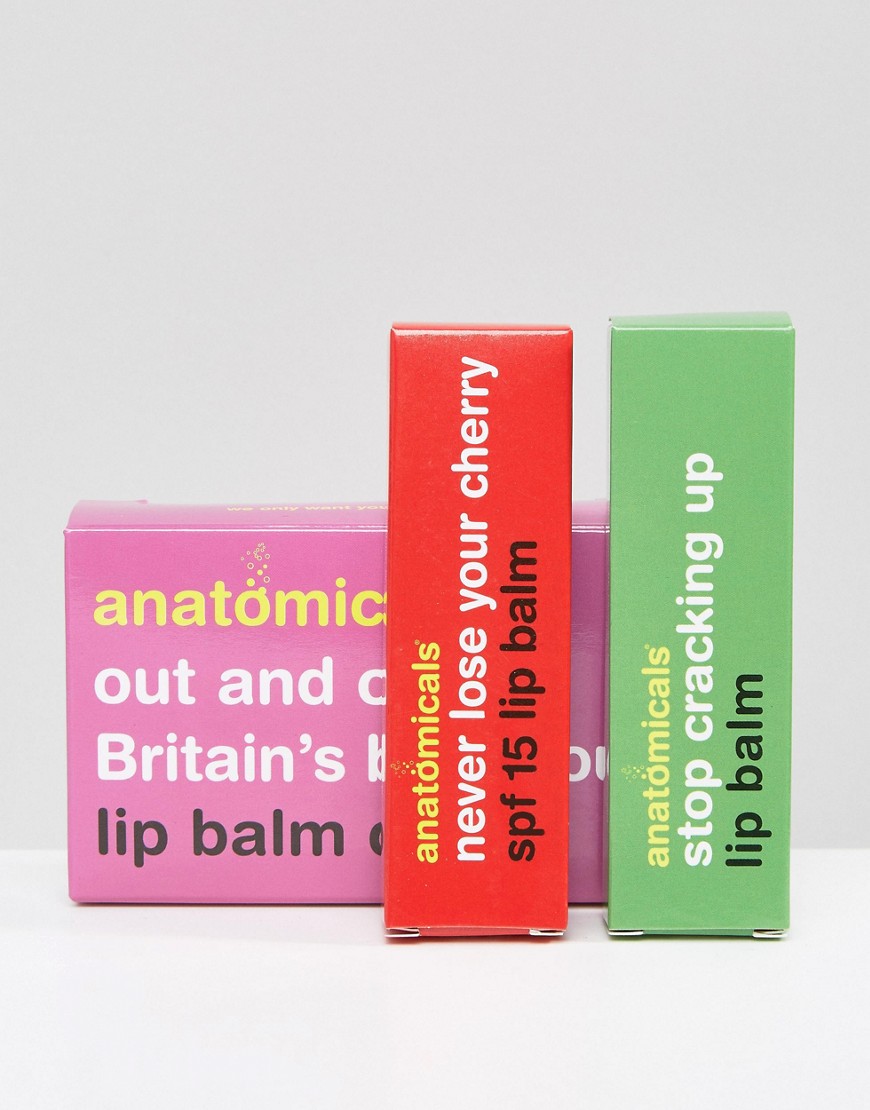 Anatomicals Lip Balm Duo 2 X 15ml - Cherry + Stock Cracking Up-no Color