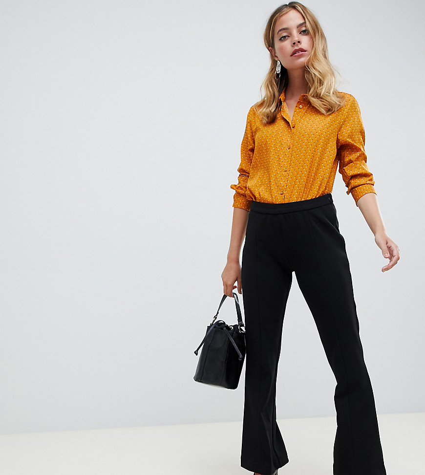 Y.A.S Petite seam detail flare trousers
