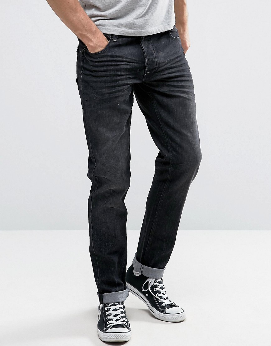 Черные эластичные джинсы слим Solid - Синий 