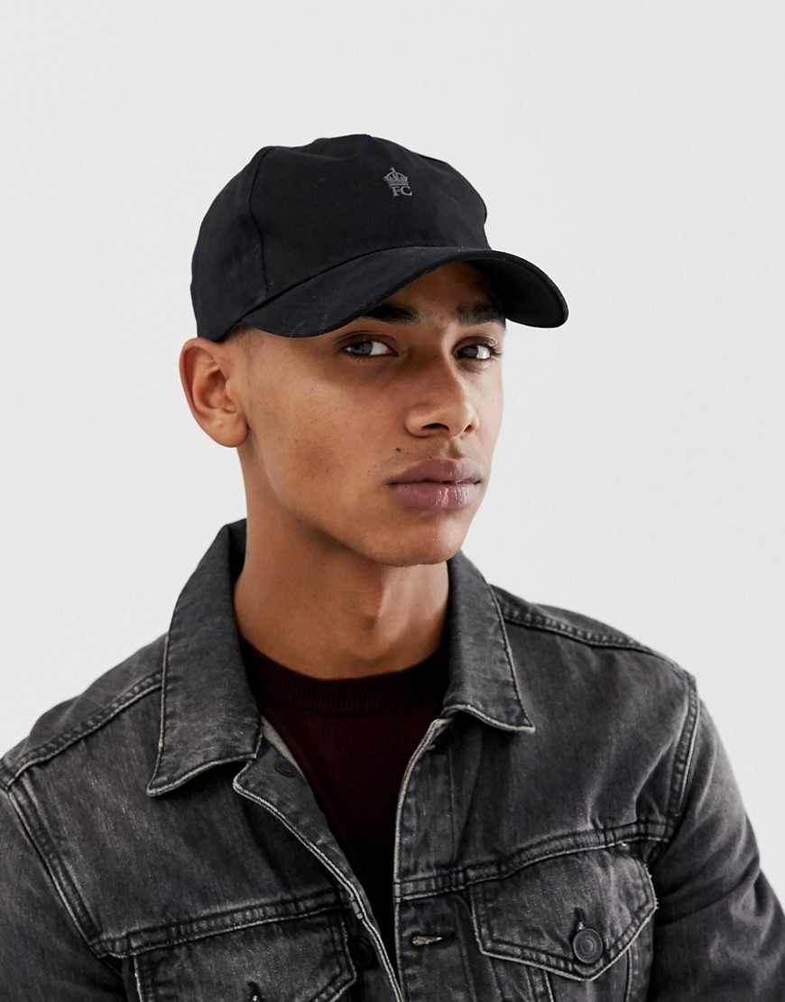 French Connection Sports Cap In Black