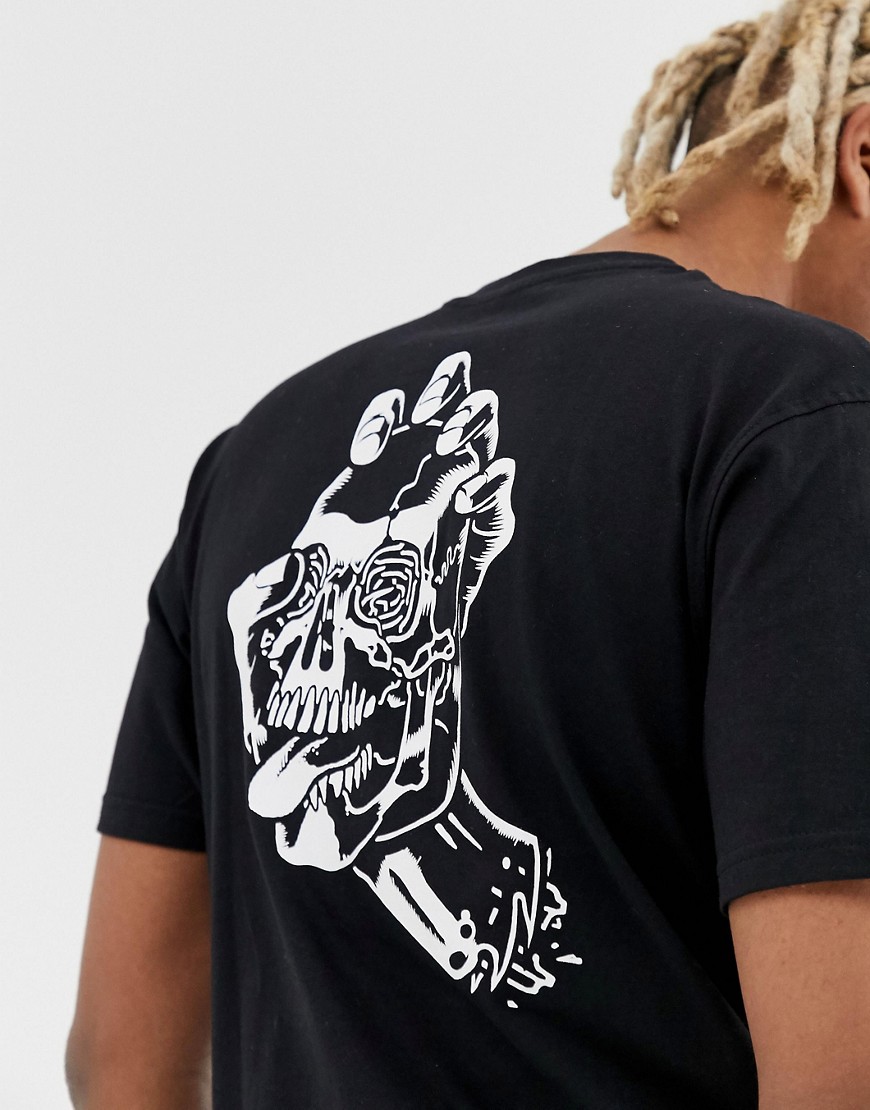 Santa Cruz Screaming Skull t-shirt in black