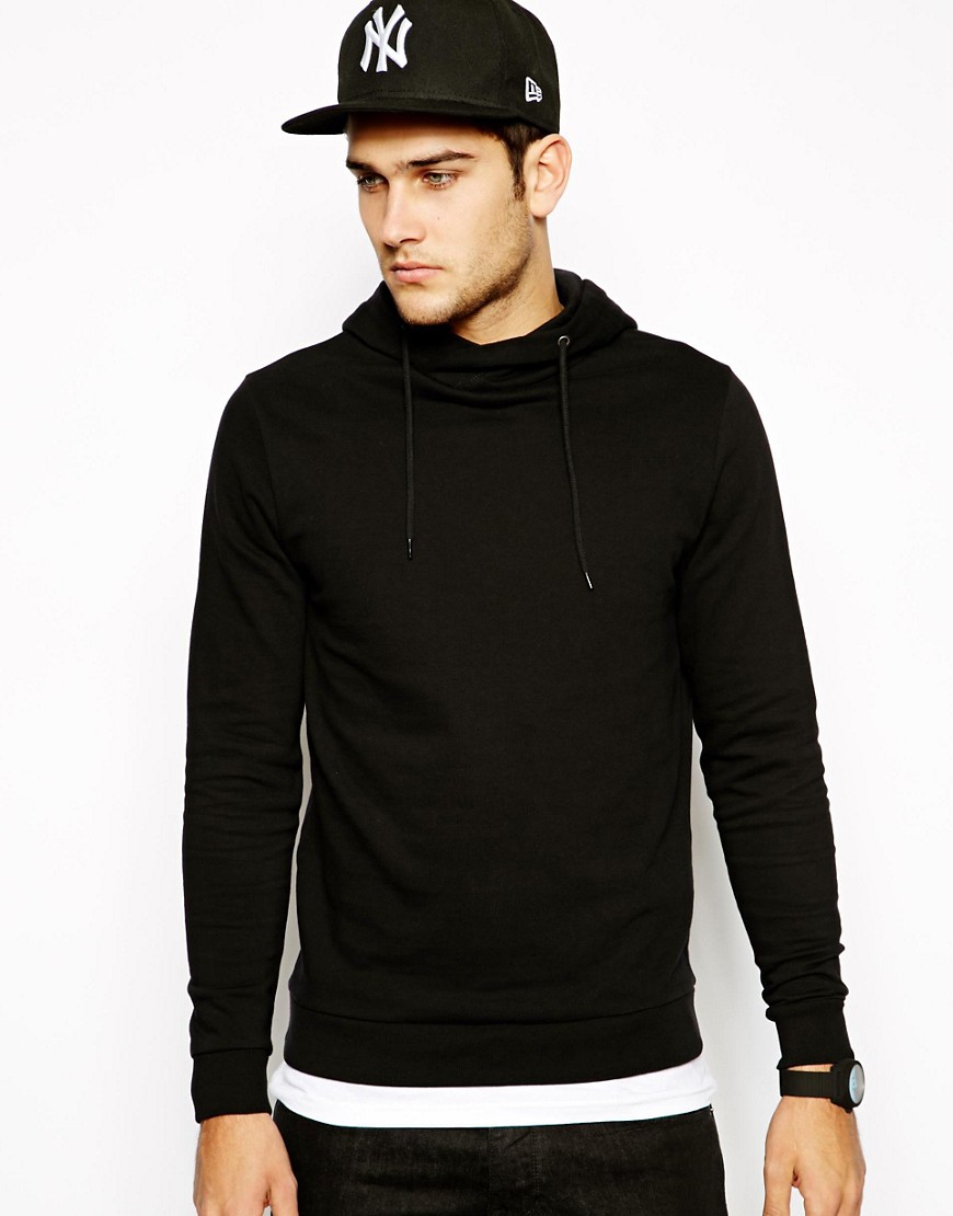 ASOS | ASOS Hoodie With Crossover Neck at ASOS