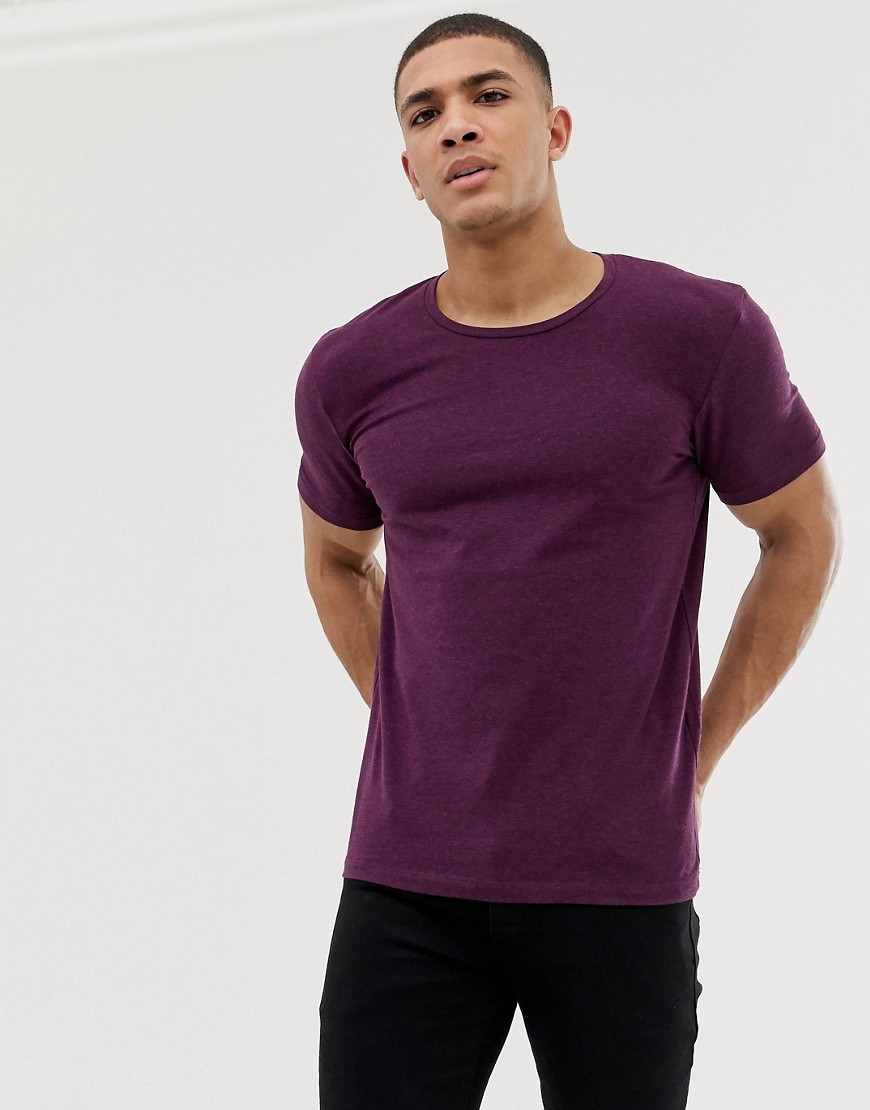 Celio crew neck t-shirt in purple