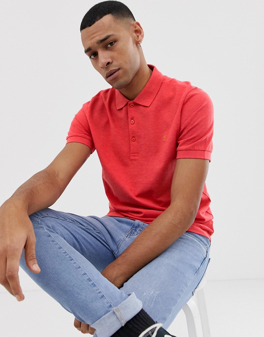 Farah Blaney polo in red