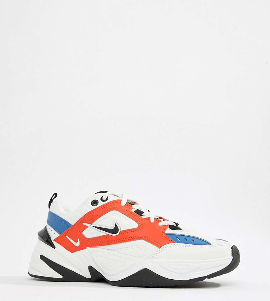 Nike White Red And Blue M2K Tekno Trainers