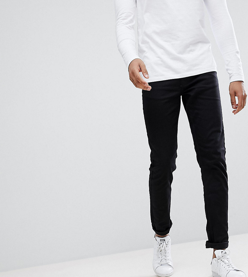 Burton Menswear Big & Tall Skinny Jeans In Black - Black