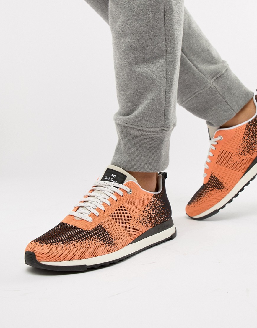 PS Paul Smith rappid knit trainer in orange