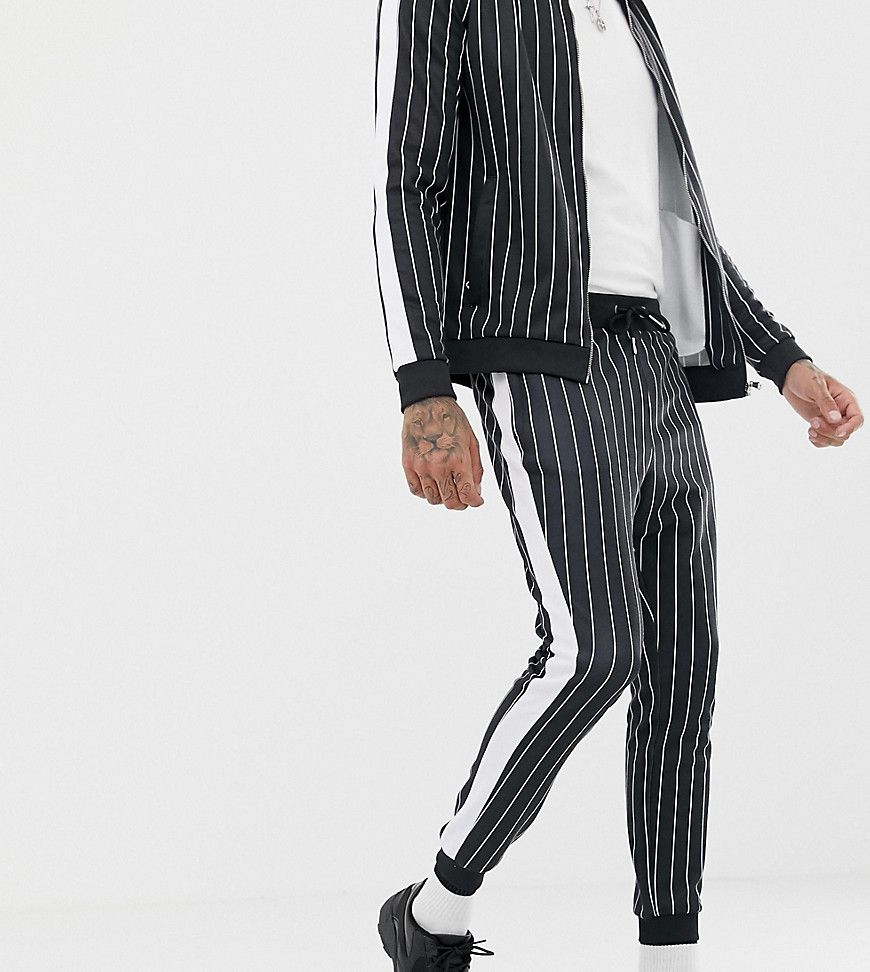 Mauvais muscle stripe joggers with side stripe