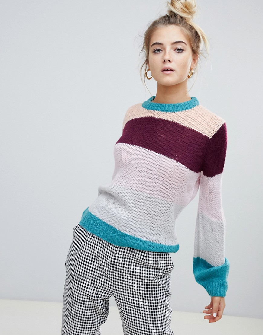 Willow & Paige lightweight knitted stripe jumper