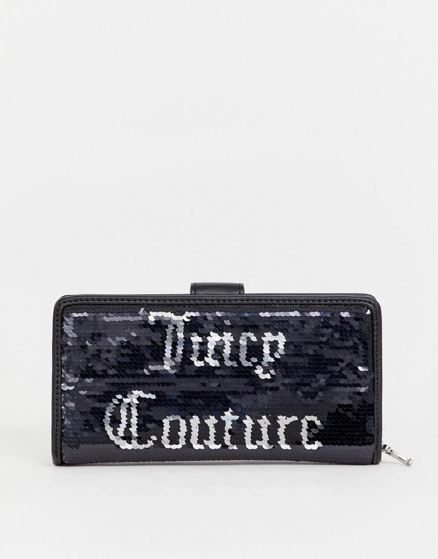 Juicy Black Label laton purse in black sequin