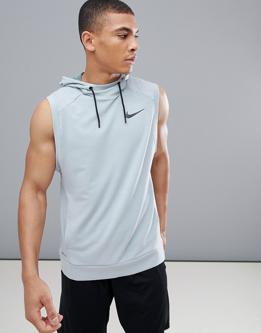 Nike Training Hyper Dry Sleeveless Hoodie In Mint 889389-019