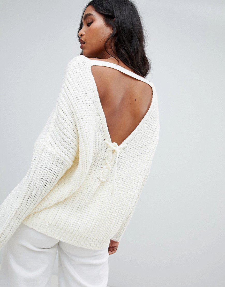 Micha Lounge Oversized Jumper With Back Detail