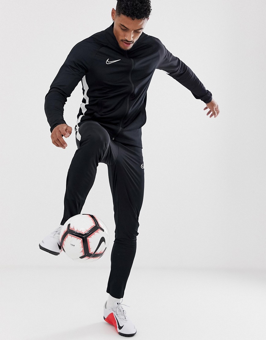 Nike Football academy tracksuit in black