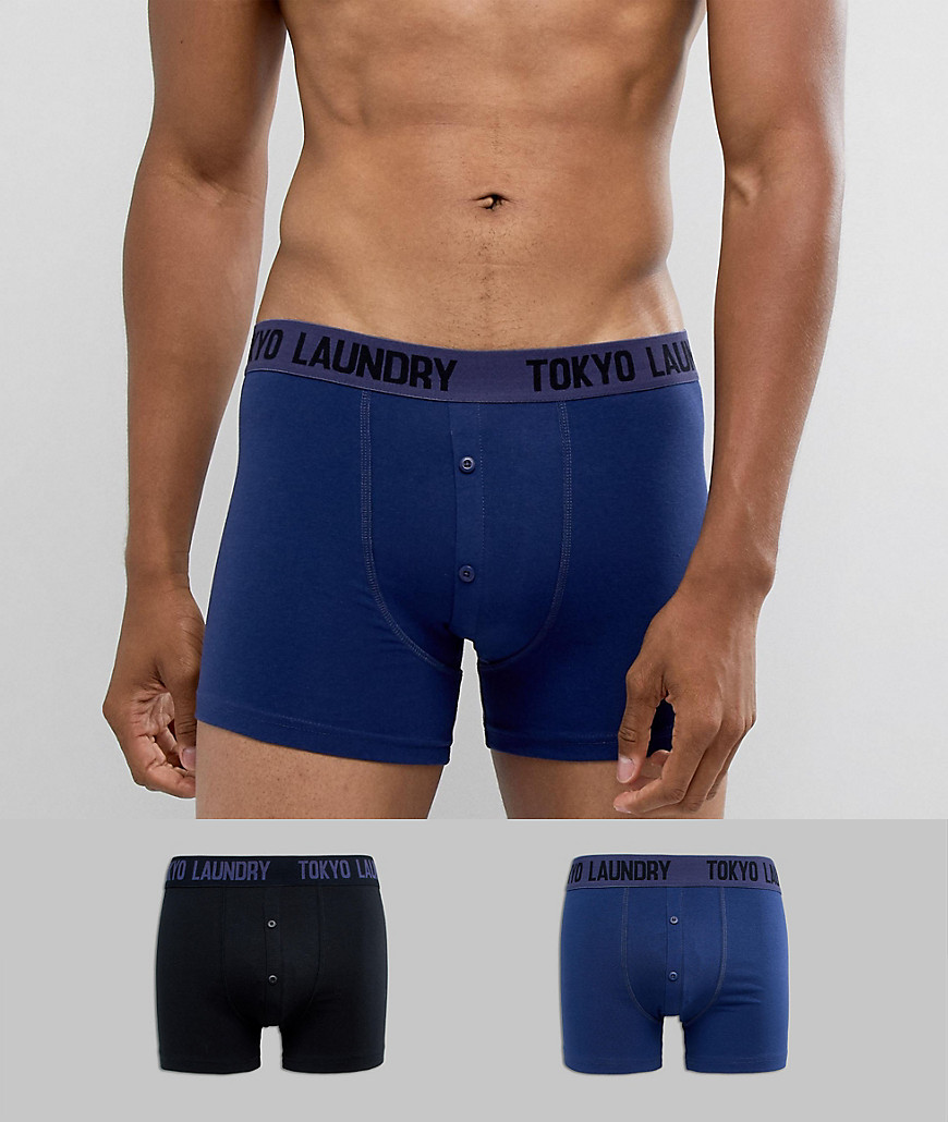 Tokyo Laundry 2 Pack Trunks in Cotton Stretch