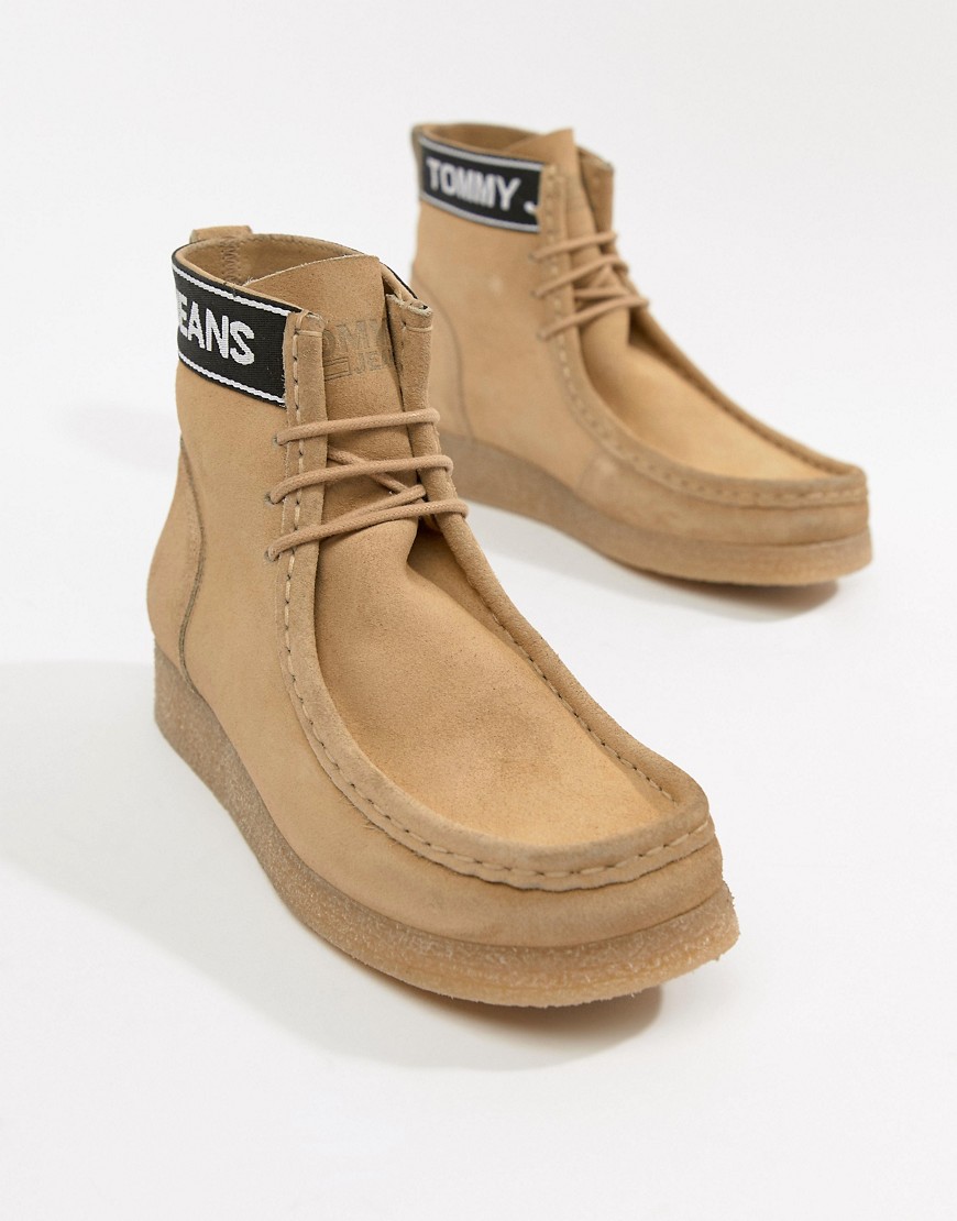 Tommy Jeans suede wallaby boot - Sand