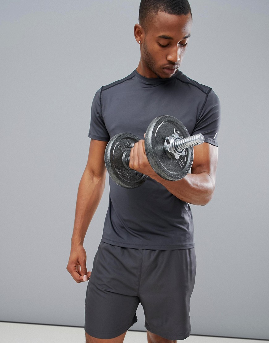 New Look SPORT stretch t-shirt in grey