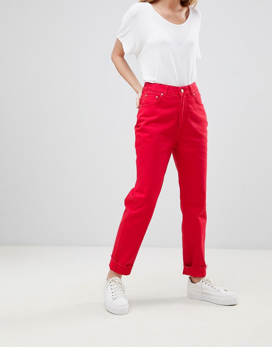 Винтажные джинсы Cheap Monday - Красный 