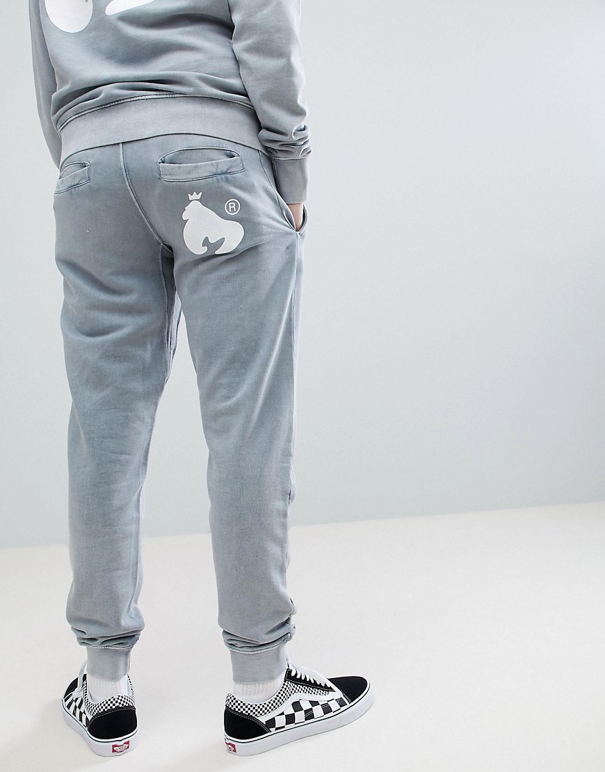 Money joggers in grey with logo