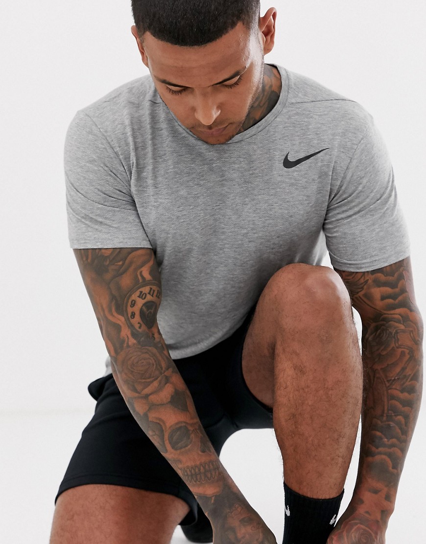 Nike Training Breathe t-shirt in grey