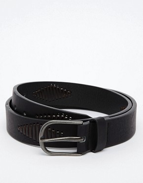 Pull&Bear Belt with Embossed Detail