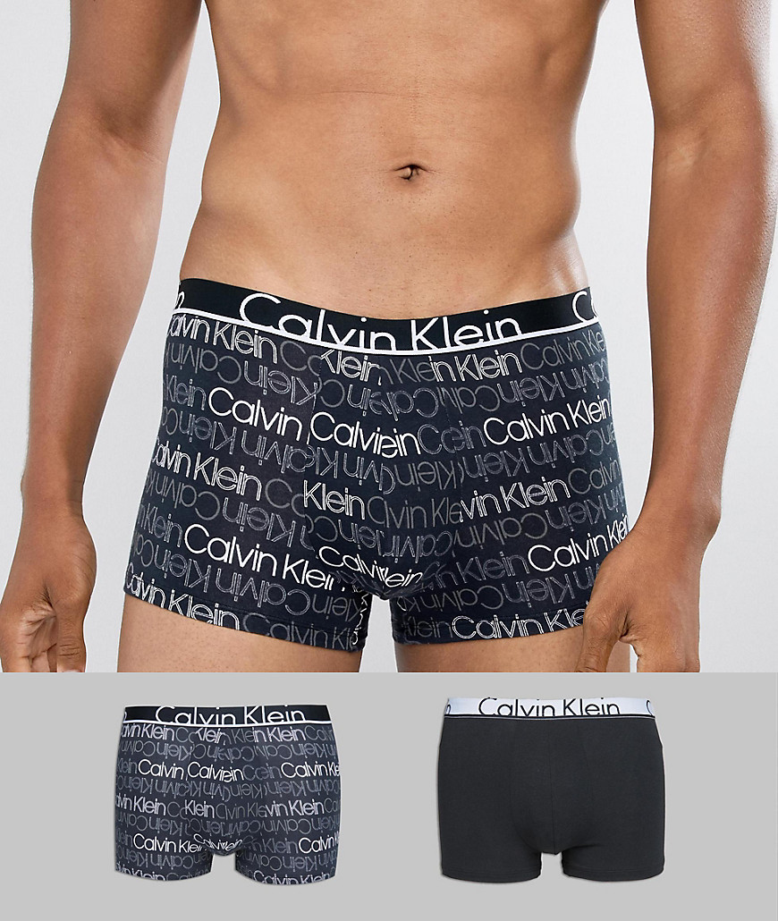 Calvin Klein Trunks 2 Pack ID Cotton