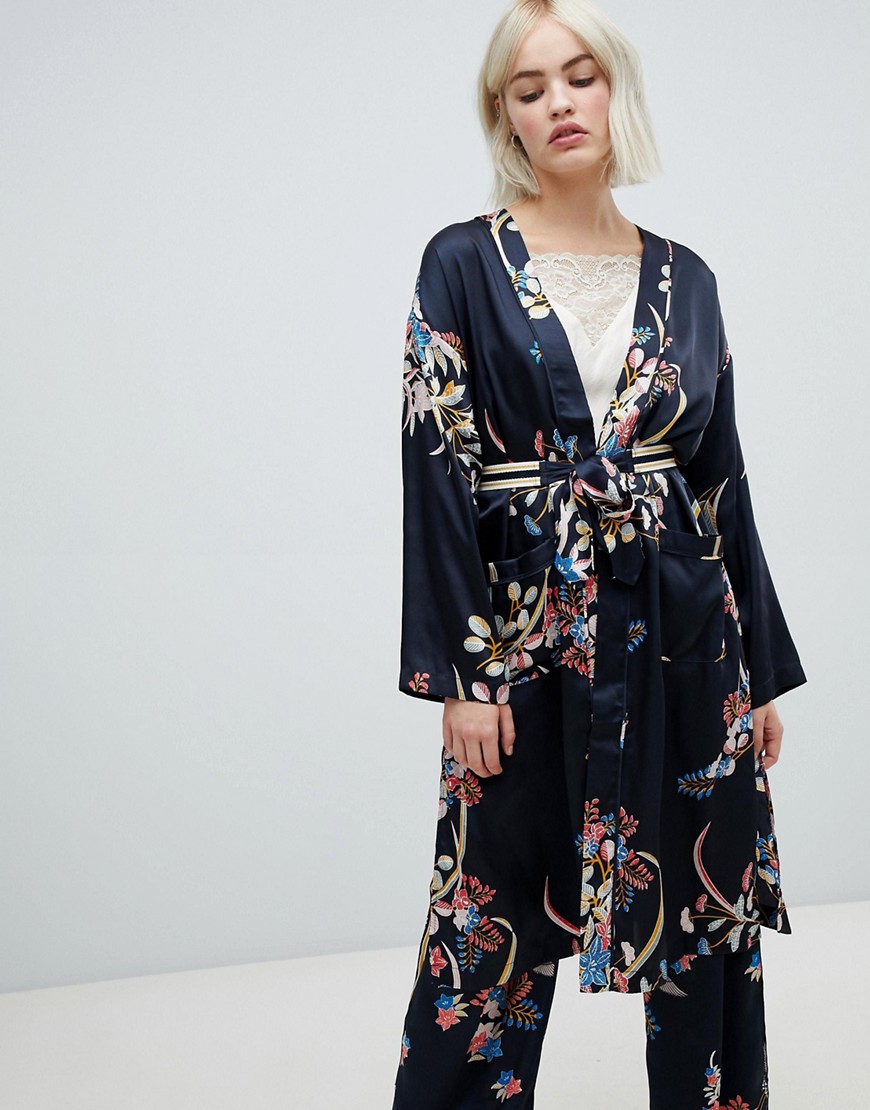 Pepe Jeans Harpers floral print wrap dress