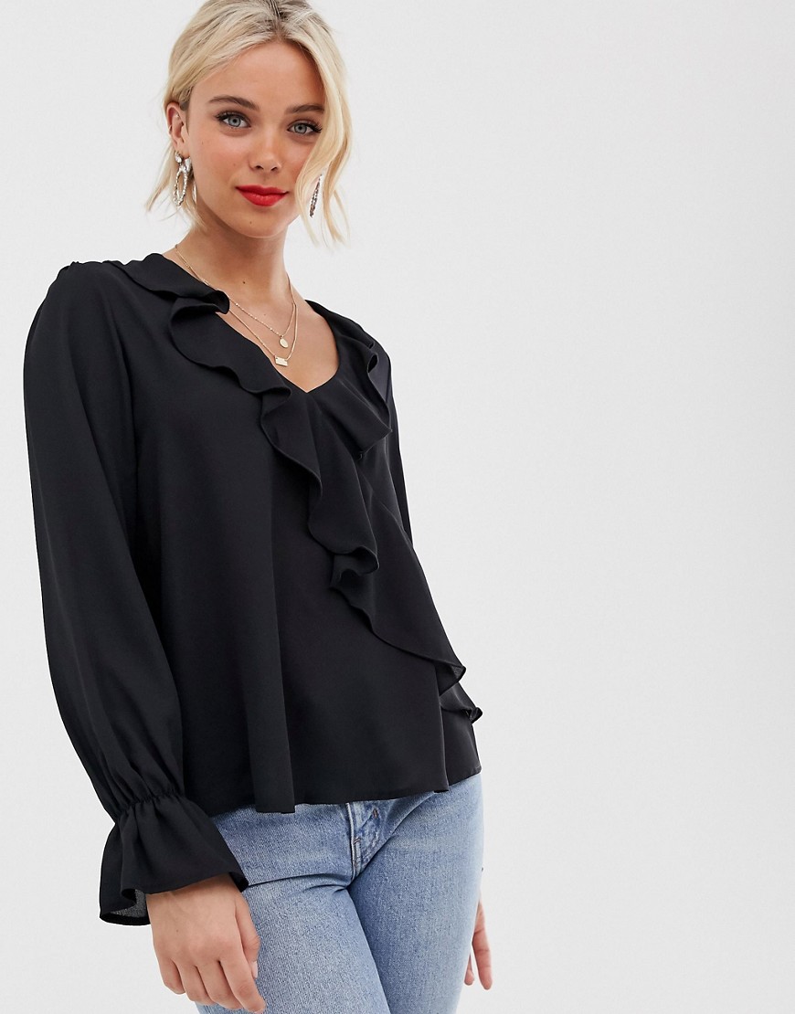 Love ruffle front blouse