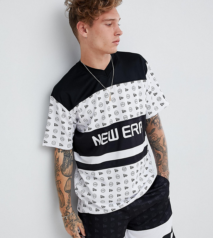 New Era mesh t-shirt in white exclusive to asos