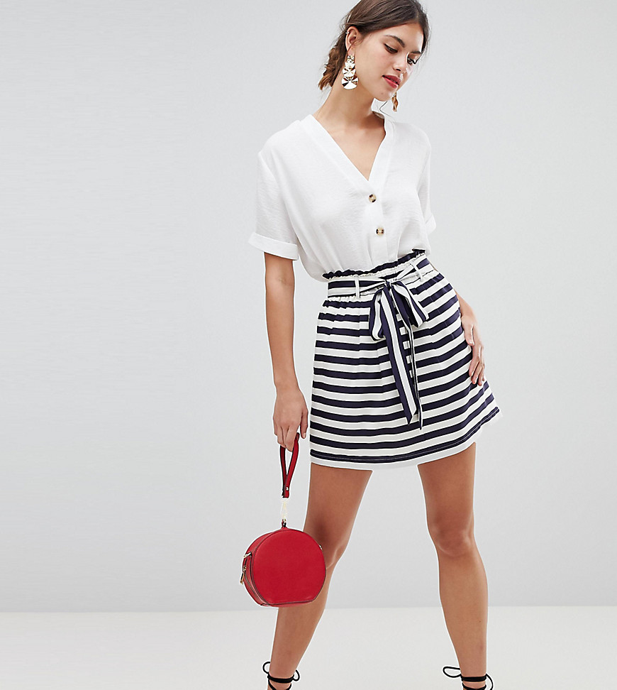 Oasis skirt with Paperbag and tie waist detail