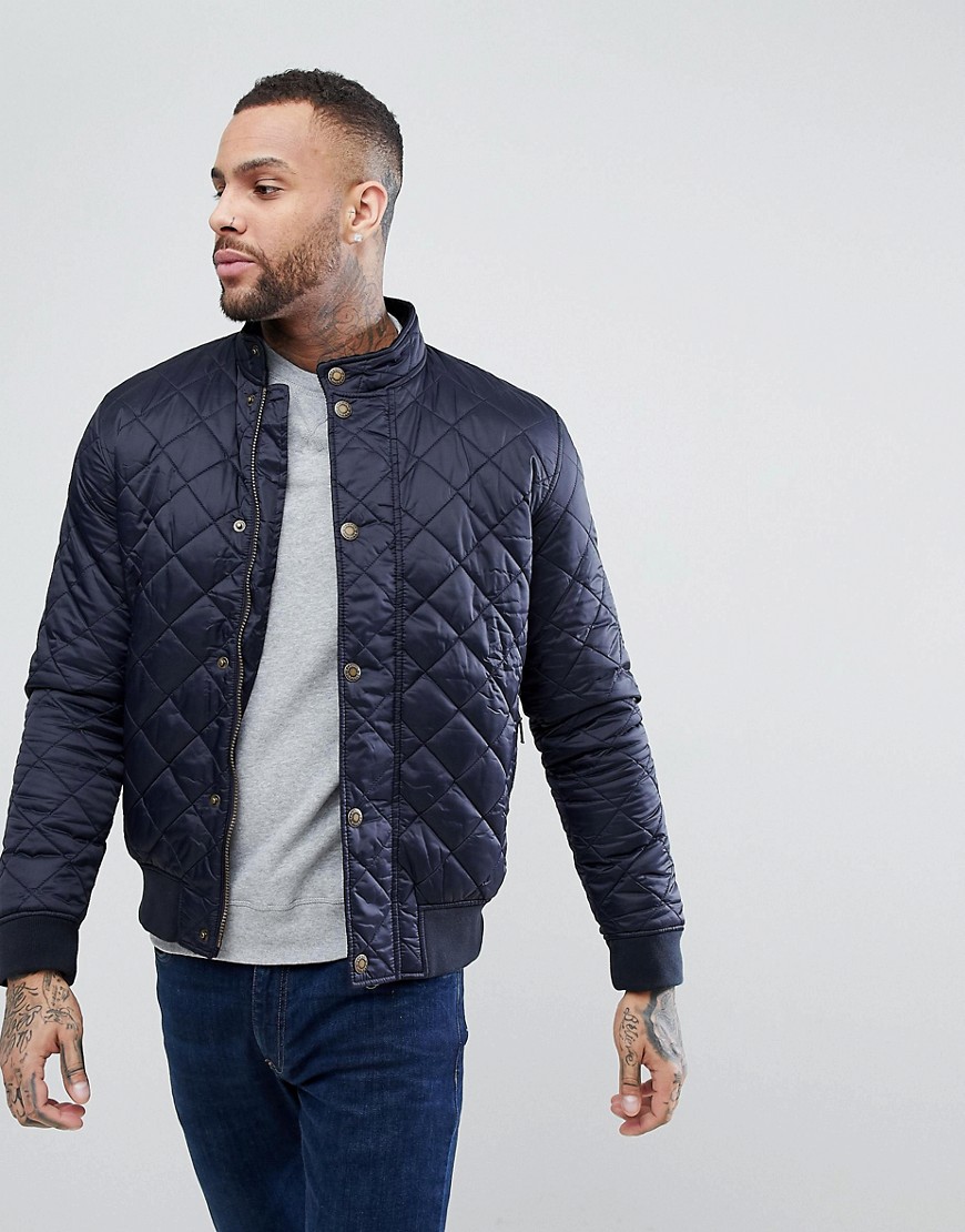 Barbour Moss Quilted Jacket in Navy - Navy