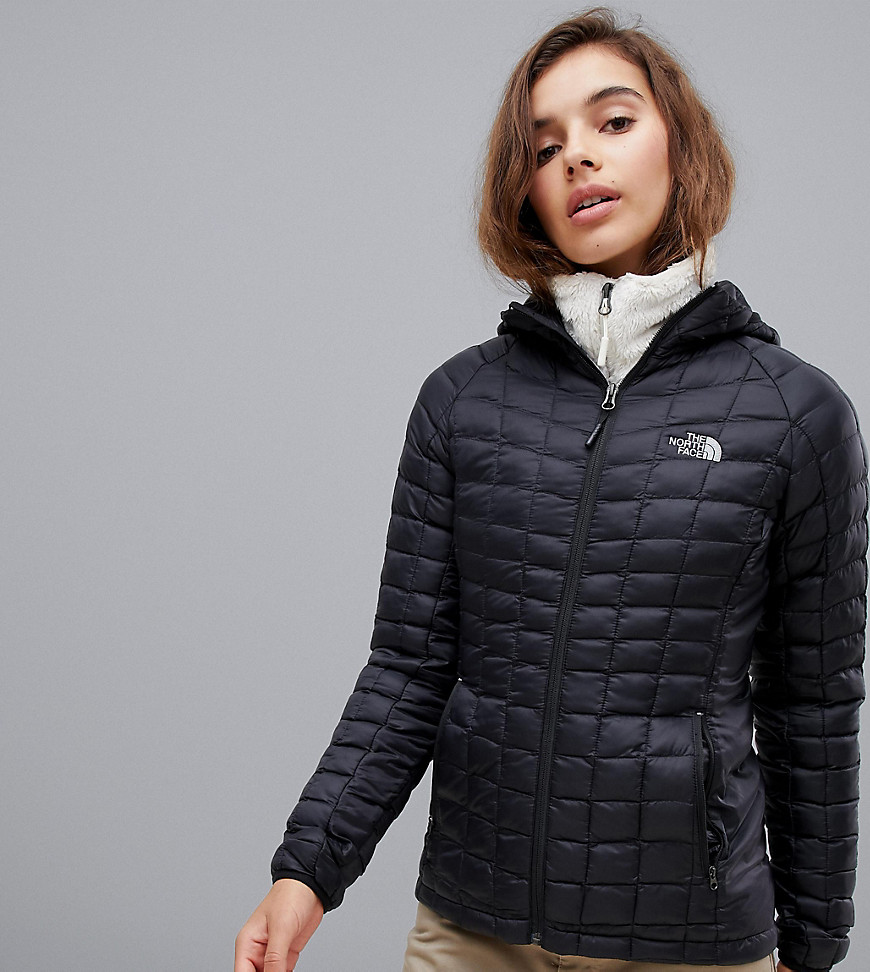 The North Face Womens ThermoBall Sport Hooded Jacket in Black - Tnf black/tnf black