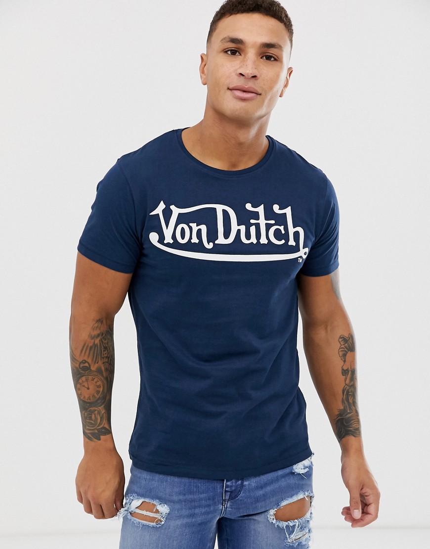 Von Dutch logo crew neck t-shirt