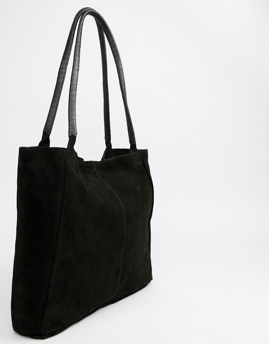 Замшевая сумка ASOS - Черный 