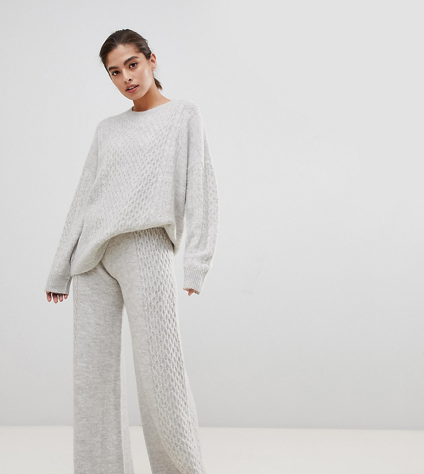 Micha Lounge Luxe trousers in cable knit co-ord