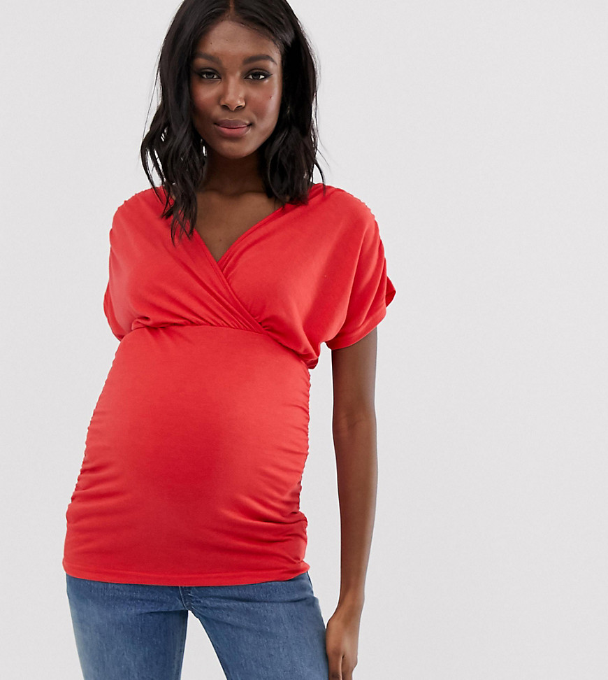 Mamalicious maternity v neck jersey top